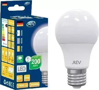 Лампа светодиодная REV 32419 5 A70 E27 25W 6500К дневной свет