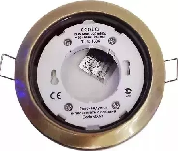Светильник ECOLA FN53H4ECB GX53 H4 без рефл. черненая бронза 38x106 мм светильник H4