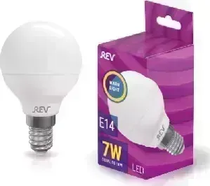 Лампа REV 32340 2 G45 Е14 7W, 2700K, теплый свет