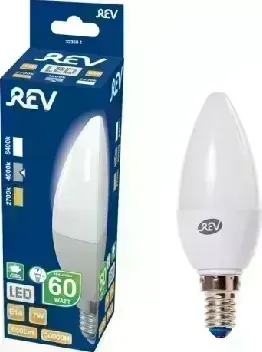 Лампа REV 32350 1 C37 Е14 7W, 4000K, холодный свет