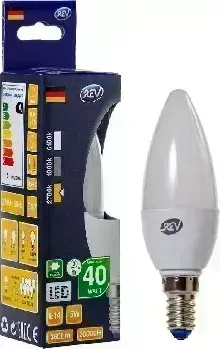 Лампа REV 32271 9 C37 Е14 5W, 2700K, теплый свет (5)