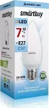 Лампа светодиодная SMARTBUY (SBL-C37-07-40K-E27) C37-07W/4000/E27 (10) Светодиодная лампа