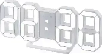 Будильник PERFEO (PF-5200) LUMINOUS PF-663, белый/белый
