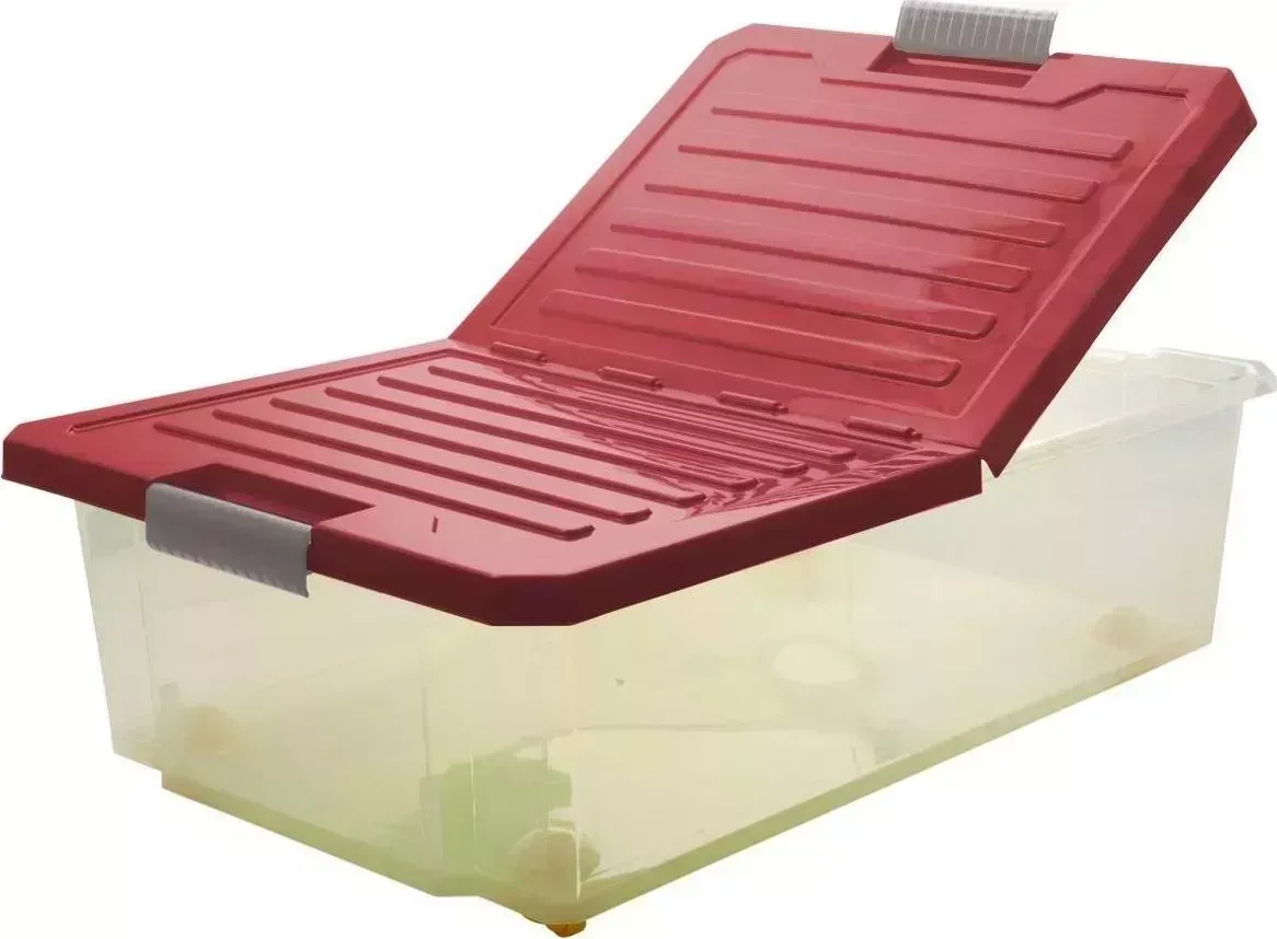 Корзина BRANQ UNIBOX 30л на роликах бордовый BQ2564БРД для хранения