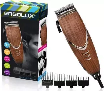 Машинка для стрижки ERGOLUX ELX-HC02-C10 коричн.дерево