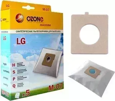 Пылесборники OZONE microne M-07 синтетика компл. 5шт.
