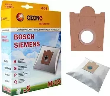 Пылесборники OZONE microne M-05 синтетика компл. 5шт.