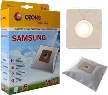Пылесборники OZONE microne M-03 синтетика компл. 5шт.