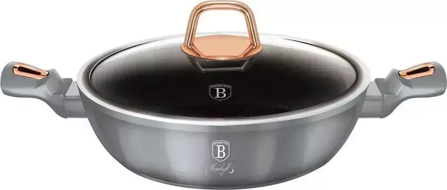 Сковорода BERLINGER HAUS BH-6014 Moonlight Edition Сотейник с крышкой 28см