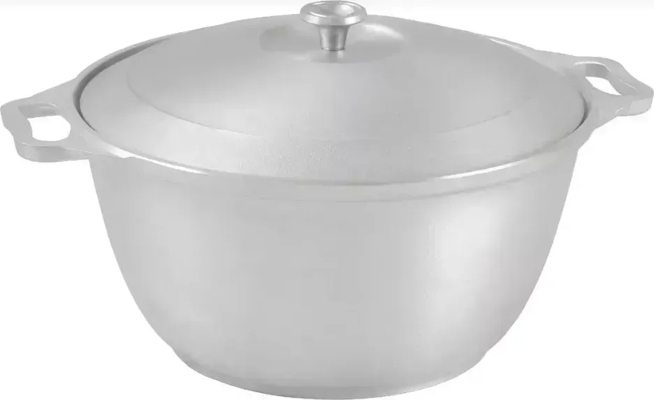 Кастрюля КУКМОР к80 алюм литая 8,0л алюм/кр