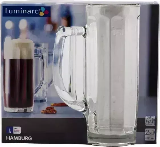 Набор кружек LUMINARC ГАМБУРГ наб. для пива 2 шт 500 мл (H5072) Посуда 2