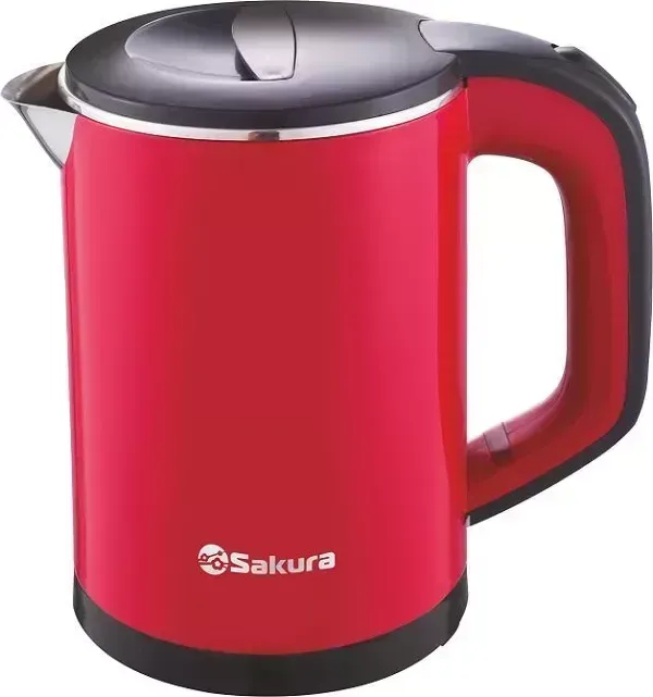 Чайник электрический SAKURA SA-2158BR (0.6) красн/черн