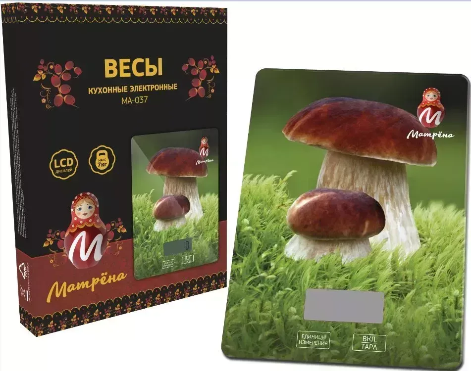Весы кухонные МАТРЁНА МА-037 Грибы (7353)