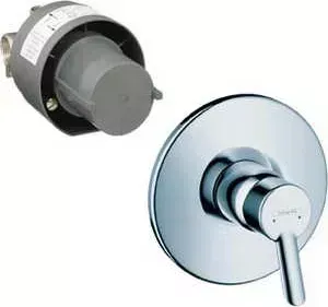 Смеситель для душа Hansgrohe Focus S внешняя и внутренняя часть (31764000)