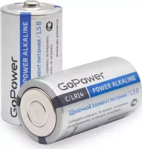 Батарейки GOPOWER (00-00017861) LR14 C BL2 ALKALINE 1.5V