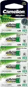 Батарейки CAMELION (12828) LR23A BL-5 Mercury Free (A23-BP5, батарейка,12В)