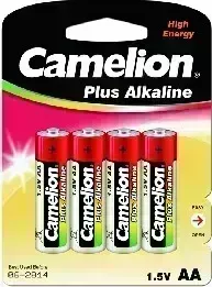 Батарейки CAMELION (7370) LR 6 Plus Alkaline BL-4 (LR6-BP4, батарейка,1.5В)
