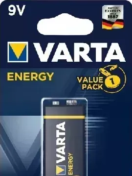Батарейки VARTA Крона 6LR61 BL1 ENERGY ALKALINE 9V (4122) (6122301401)