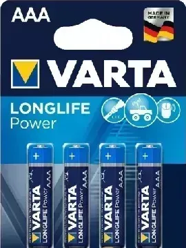 Батарейки VARTA LR03 AAA BL4 HIGH ENERGY ALKALINE 1.5V (4903) (4903113414)