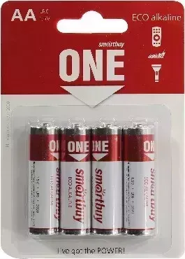 Батарейки SMARTBUY (SOBA-2A04B-ECO) LR6/4B ONE