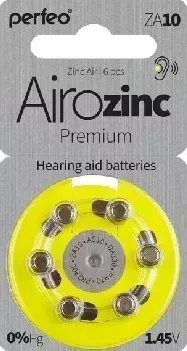 Батарейки PERFEO ZA10-6BL AIROZINC PREMIUM (6)