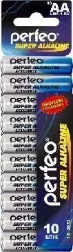 Батарейки PERFEO LR6/10SHRINK CARD SUPER ALKALINE