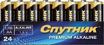 Батарейки СПУТНИК LR6/4S PREMIUM ALKALINE (96)