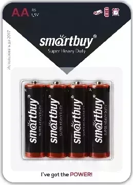 Батарейки SMARTBUY (SBBZ-2A04B) R6-4BL в упаковке 4шт (цена за 1шт)