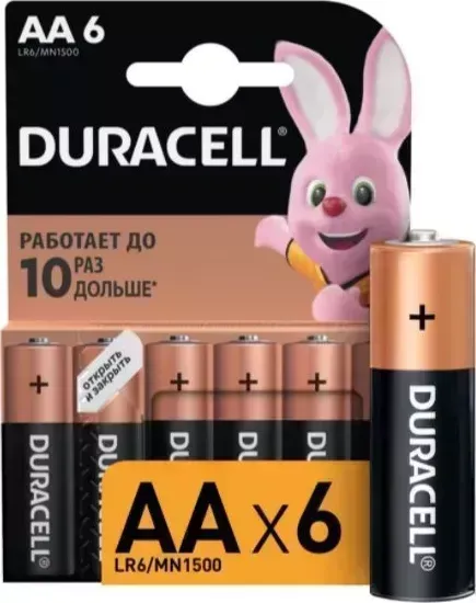 Батарейки DURACELL LR6-6BL BASIC (Б0014859)