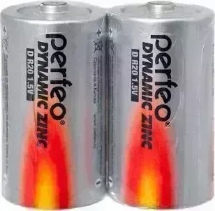 Батарейки PERFEO R20-2SH DYNAMIC ZINC (24)
