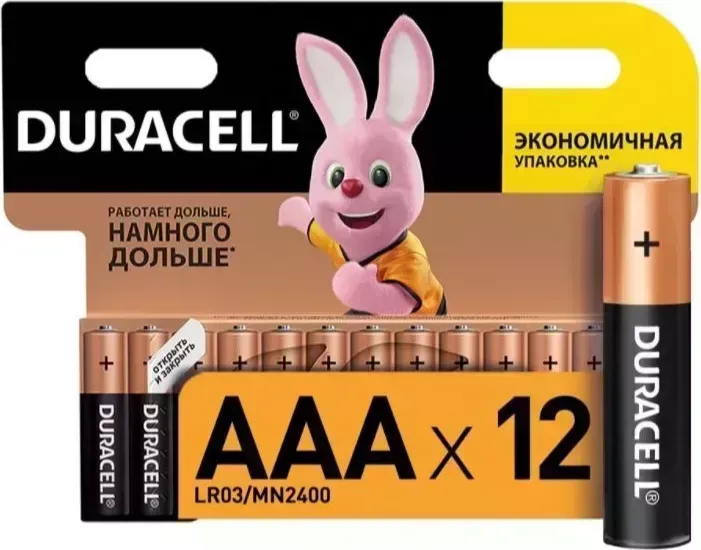 Батарейки DURACELL LR03-12BL BASIC NEW (Б0014520)