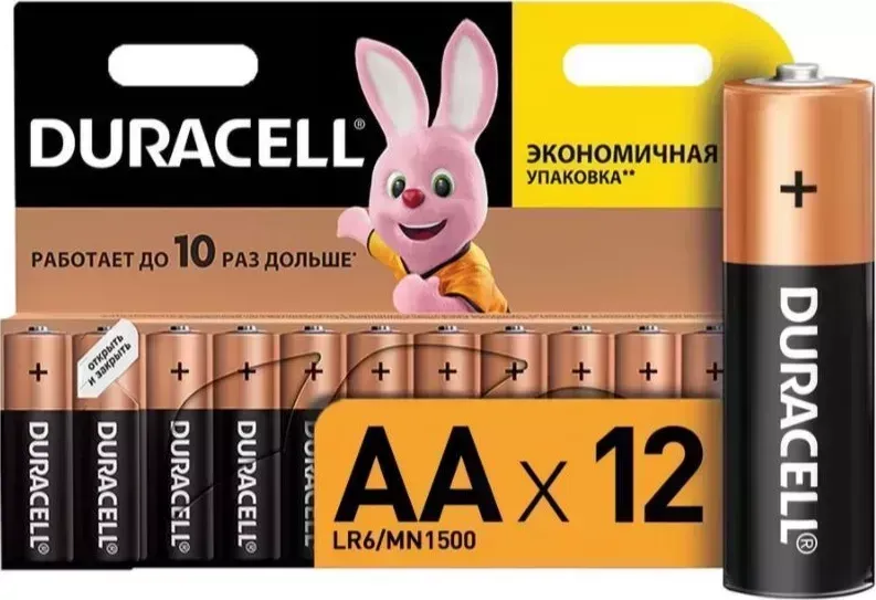 Батарейки DURACELL LR6-12BL BASIC NEW (С0037388)