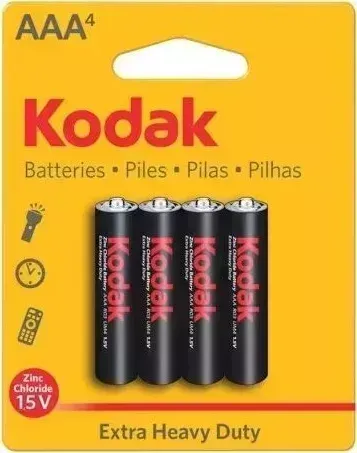 Батарейки KODAK R03-4BL EXTRA HEAVY DUTY (Б0005118)