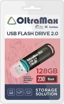 Флеш-накопитель OLTRAMAX OM-128GB-230-Black USB флэш-накопитель