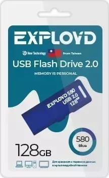 Флеш-накопитель EXPLOYD EX-128GB-580-Blue USB флэш-накопитель
