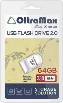 Флеш-накопитель OLTRAMAX OM-64GB-330-White USB флэш-накопитель