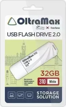 Флеш-накопитель OLTRAMAX OM-32GB-310-White USB флэш-накопитель