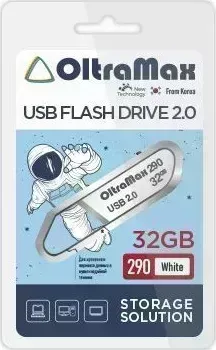 Флеш-накопитель OLTRAMAX OM-32GB-290-White USB флэш-накопитель