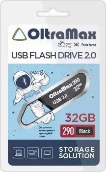 Флеш-накопитель OLTRAMAX OM-32GB-290-Black USB флэш-накопитель