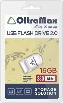 Флеш-накопитель OLTRAMAX OM-16GB-330-White USB флэш-накопитель
