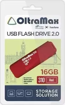 Флеш-накопитель OLTRAMAX OM-16GB-310-Red USB флэш-накопитель