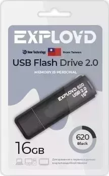 Флеш-накопитель EXPLOYD EX-16GB-620-Black USB флэш-накопитель