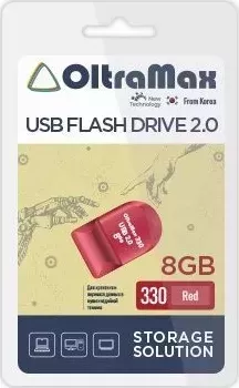 Флеш-накопитель OLTRAMAX OM-8GB-330-Red USB флэш-накопитель