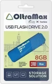 Флеш-накопитель OLTRAMAX OM-8GB-310-Blue USB флэш-накопитель