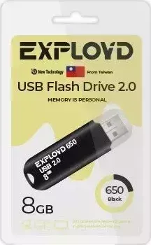 Флеш-накопитель EXPLOYD EX-8GB-650-Black USB флэш-накопитель