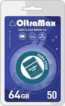 Флеш-накопитель OLTRAMAX OM-64GB-50-Dark Cyan 2.0 флэш-накопитель