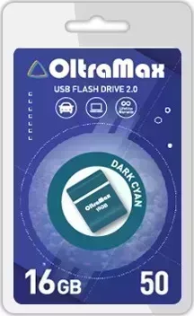 Флеш-накопитель OLTRAMAX OM-16GB-50-Dark Cyan 2.0 флэш-накопитель