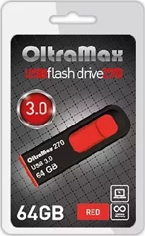 Флеш-накопитель OLTRAMAX OM-64GB-270-Red 3.0 красный флэш-накопитель