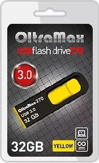 Флеш-накопитель OLTRAMAX OM-32GB-270-Yellow 3.0 желтый флэш-накопитель
