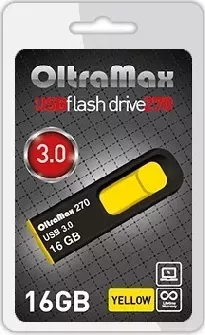 Флеш-накопитель OLTRAMAX OM-16GB-270-Yellow 3.0 желтый флэш-накопитель